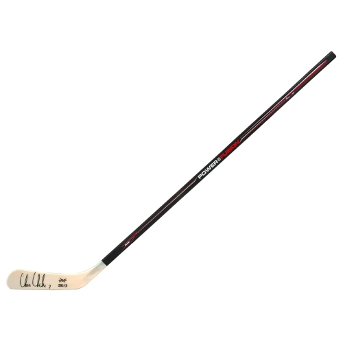 Chris Chelios Signed Franklin Power Fusion 48 Inch Full Size Hockey Stick w/HOF 2013
