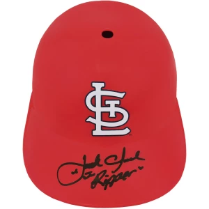 Jack Clark Signed St. Louis Cardinals Souvenir Replica Batting Helmet w/Ripper