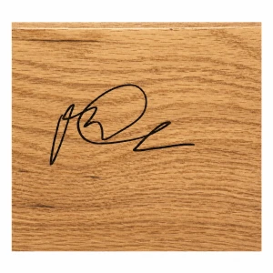 Mateen Cleaves Signed 5x6 Wood Floor Piece