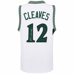 Mateen Cleaves Signed White Custom College Basketball Jersey w/2000 Champs