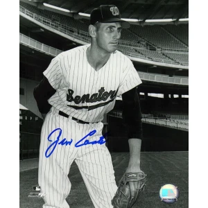 Jim Coates Signed Washington Senators B&W Pitching Pose 8x10 Photo