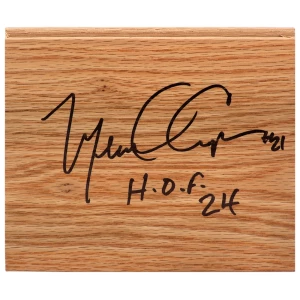 Michael Cooper Signed 5×6 Floor Piece w/HOF'24