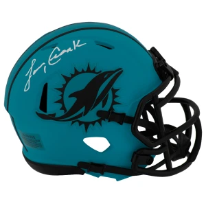 Larry Csonka Signed Miami Dolphins RAVE Riddell Speed Mini Helmet