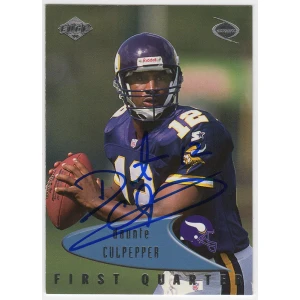 Daunte Culpepper Signed Vikings 1999 Collector's Edge Odyssey Rookie Football Card #83