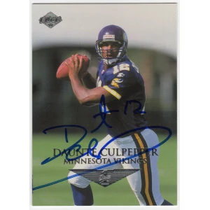 Daunte Culpepper Signed Vikings 1999 Edge Rookie Football Trading Card #177