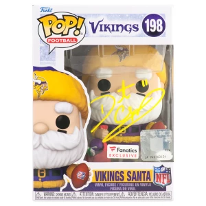 Daunte Culpepper Signed Minnesota Vikings 'SANTA' Funko Pop Doll #198