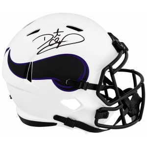 Daunte Culpepper Signed Minnesota Vikings LUNAR Riddell Full Size Speed Replica Helmet