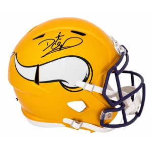 Daunte Culpepper Signed Minnesota Vikings FLASH Riddell Full Size Speed Replica Helmet