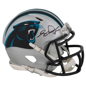 Sam Darnold Signed Carolina Panthers Riddell Speed Mini Helmet - (Fanatics)