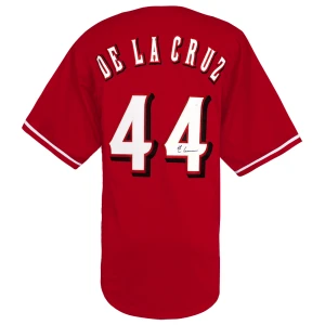 Elly De La Cruz Signed Red Custom Baseball Jersey - (Beckett)