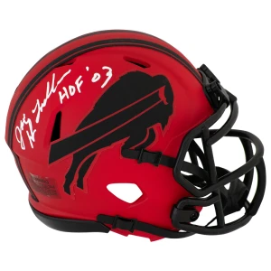 Joe DeLamielleure Signed Buffalo Bills RAVE Riddell Speed Mini Helmet w/HOF'03