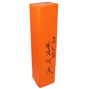 Joe DeLamielleure Signed Orange Endzone Football Pylon w/HOF'03