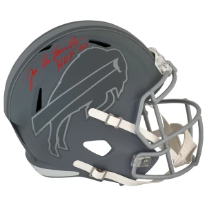 Joe DeLamielleure Signed Buffalo Bills SLATE Riddell Full Size Speed Replica Helmet w/HOF'03