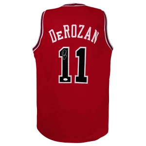 DeMar DeRozan Signed Red Custom Basketball Jersey - (JSA)