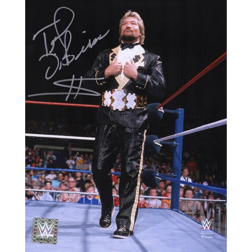 Ted DiBiase Signed WWE The Million Dollar Man In Ring Wrestling 8x10 Photo