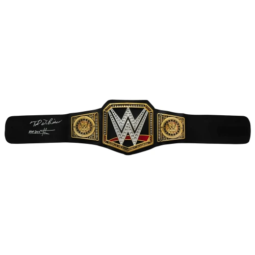 Ted DiBiase Signed WWE World Championship Replica Wrestling Belt w/HOF 2010