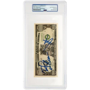 Ted DiBiase Signed ($1M) One  Million Dollar Novelty Bill - (PSA Encapsulated)