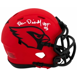 Dan Dierdorf Signed Arizona Cardinals RAVE Riddell Speed Mini Helmet w/HOF'96