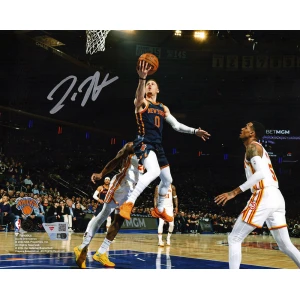 Donte Divincenzo Signed NY Knicks Lay Up vs Hawks 8x10 Photo - (Fanatics)