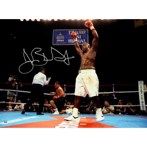 James Buster Douglas Signed Boxing Fight Celebration 16x20 Photo