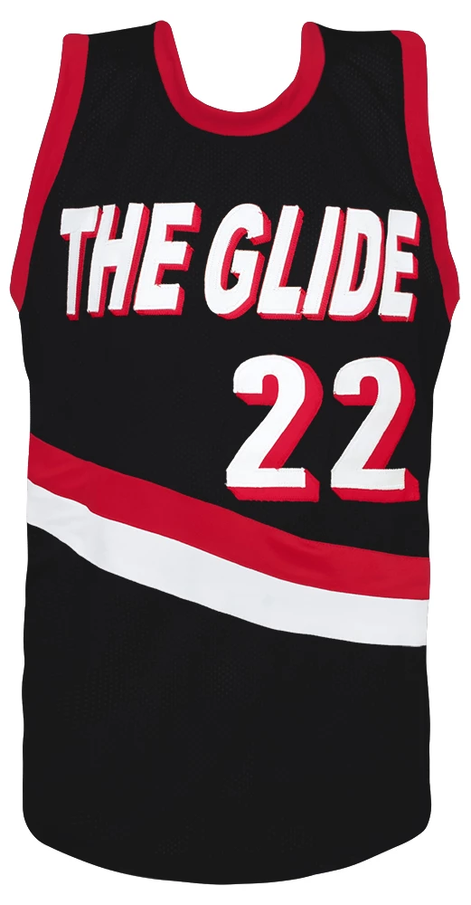 Clyde Drexler Signed Black 'The Glide' Throwback Custom Basketball Jersey - (JSA COA) - Image 2
