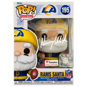 Henry Ellard Signed Los Angeles Rams SANTA Funko Pop Doll #195