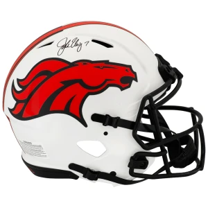 John Elway Signed Denver Broncos LUNAR Riddell Full Size ProLine Authentic Speed Helmet