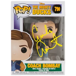 Emilio Estevez Signed The Mighty Ducks Coach Bombay Funko Pop Doll #790