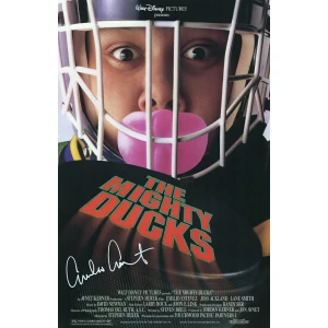 Emilio Estevez Signed The Mighty Ducks (Goldberg) 11x17 Movie Poster