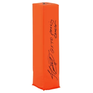 Jim Everett Signed BSN Orange Endzone Football Pylon w/2x TD Pass Leader