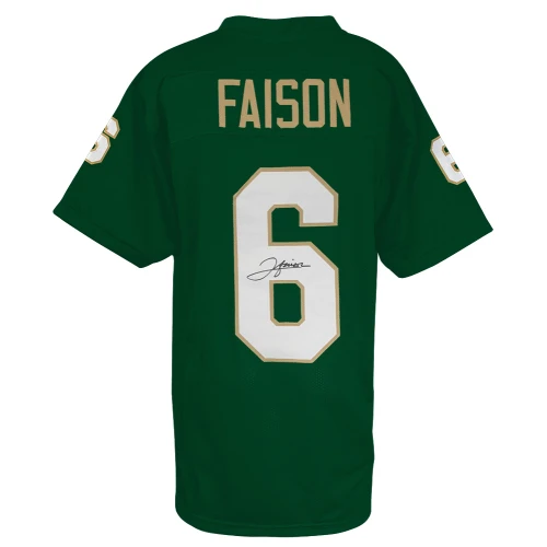 Jordan Faison Signed Green Custom College Football Jersey