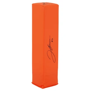 Jordan Faison Signed BSN Orange Endzone Football Pylon w/Go Irish