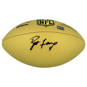 Brett Favre Signed Wilson Duke Gold Metallic NFL Full Size Replica Football - (Favre Holo)