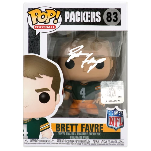 Brett Favre Signed Green Bay Packers NFL Legends Funko Pop Doll #83 - (Favre Holo)