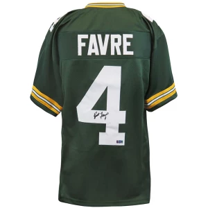 Brett Favre Signed Green Custom Jersey (Favre Holo)