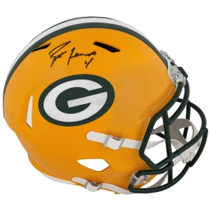 Brett Favre Signed Packers Riddell Full Size Speed Replica Helmet (Favre Holo)