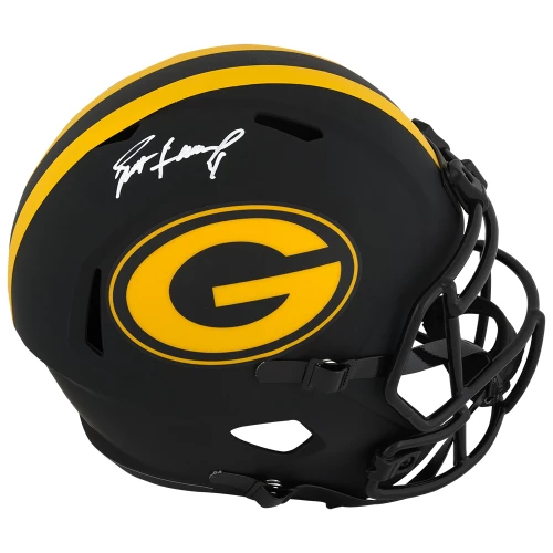 Brett Favre Signed Packers ECLIPSE Riddell Full Size Speed Replica Helmet (Favre Holo)