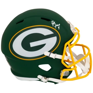 Brett Favre Signed Green Bay Packers AMP Alternate Riddell Full Size Speed Replica Helmet