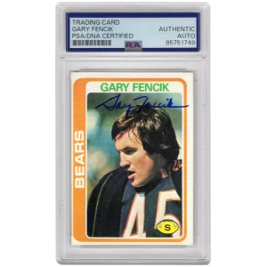 Gary Fencik Signed Chicago Bears 1978 Topps Rookie Football Card #497 - (PSA Encapsulated)