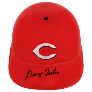 George Foster Signed Cincinnati Reds Souvenir Replica Batting Helmet