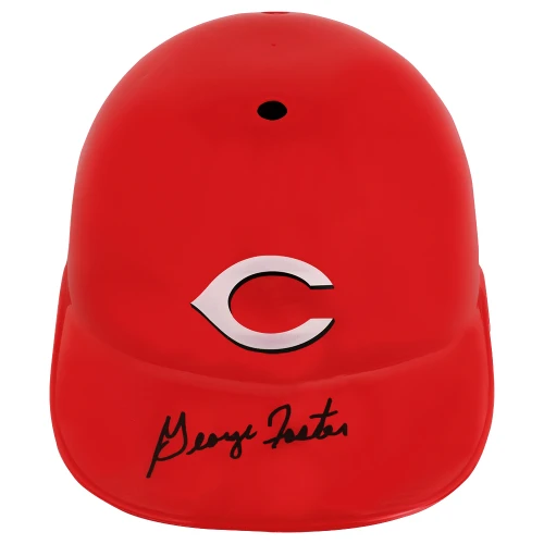 George Foster Signed Cincinnati Reds Souvenir Replica Batting Helmet