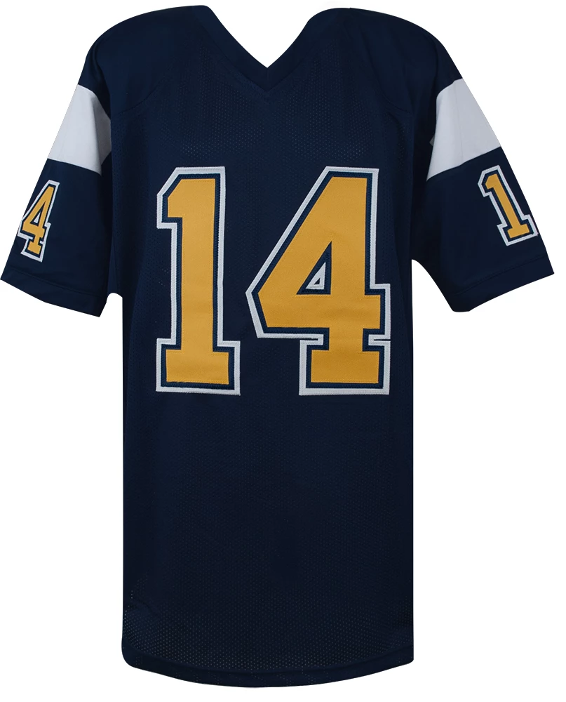 Dan Fouts Signed Dark Navy Throwback Custom Football Jersey w/Leader of Air Coryell - Image 3