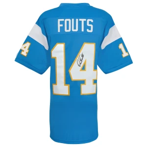 Dan Fouts Signed Powder Blue Throwback Football Jersey