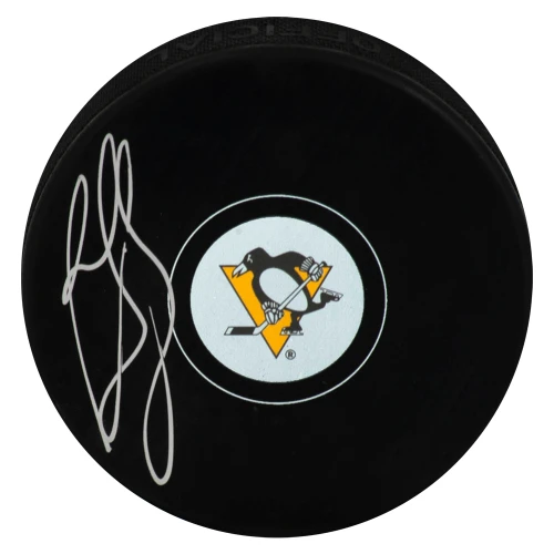Ron Francis Signed Penguins Logo Hockey Puck