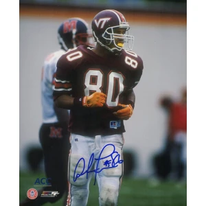 Antonio Freeman Signed Virginia Tech Action 8x10 Photo