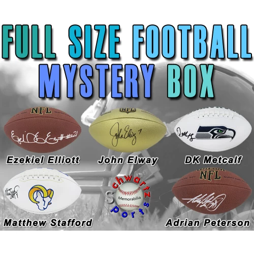 Schwartz Sports Football Superstar Signed Mystery Full Size Football - Series 35 (Limited to 75)