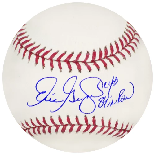 Eric Gagne Signed Rawlings Official MLB Baseball w/84 In A Row, CY'03