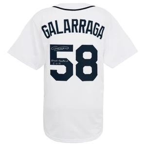 Armando Galarraga Signed White Custom Baseball Jersey w/Almost Perfect 6-2-10