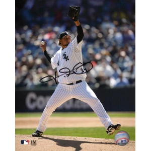 Freddy Garcia Signed Chicago White Sox Pitching Action 8x10 Photo
