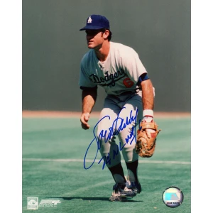 Steve Garvey Signed Los Angeles Dodgers Fielding 8x10 Photo w/74 NL MVP